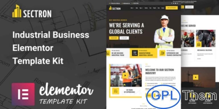 Sectron – Industrial Business Elementor Template Kit Sectron is a versatile Elementor Template Kit designed for industrial businesses, construction companies, engineering firms, manufacturing units, and corporate enterprises.