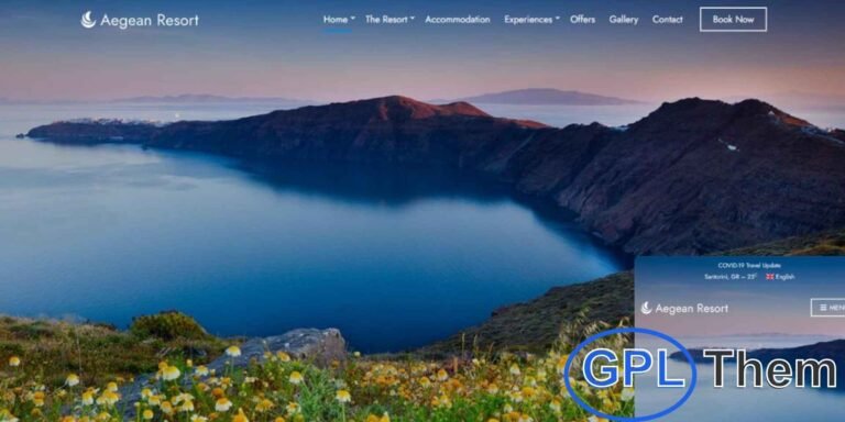 CSSIgniter – Aegean Resort WordPress Theme Download the CSSIgniter Aegean Resort WordPress Theme, a modern and elegant theme designed for resorts, hotels, and vacation rentals. With its visually appealing layout and booking-friendly features, Aegean Resort makes it easy to showcase rooms, amenities, special offers, and photo galleries professionally.