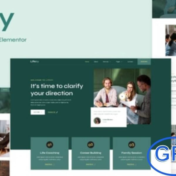 Lifezy – Life Coach & Counseling Elementor Template Kit Lifezy is a modern Elementor Template Kit designed for life coaches, business trainers, psychologists, counselors, and consultants. Featuring a clean, professional, and fully responsive layout, it allows you to showcase services, sessions, and client testimonials effectively.