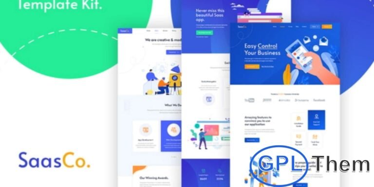 SassCo – App Landing & Startup Elementor Template Kit SassCo is a modern Elementor Template Kit designed for app landing pages, startups, and SaaS businesses. Featuring clean, professional, and fully responsive layouts, SassCo makes it easy to showcase your app’s features, services, and updates.