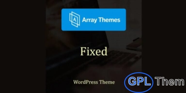 Fixed – Blogging & Writing WordPress Theme by Array Themes Fixed by Array Themes is a clean and modern WordPress theme designed to showcase your writing with style. Featuring bold typography, expressive featured images, and generous white space, it creates a visually striking platform that keeps the focus on your content.