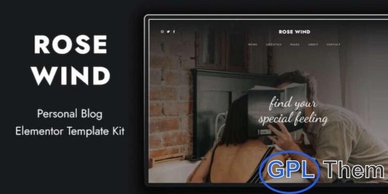 Rose Wind – Personal Blog Elementor Template Kit Rose Wind is a stylish Elementor Template Kit crafted for personal blogs, lifestyle websites, and creative writers. Featuring modern design trends with clean and balanced layouts, it offers all the essential pages and blocks to build a professional blog with ease.