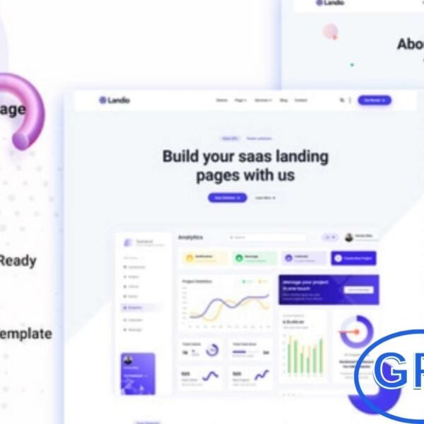 Landio – Multipurpose Elementor Template Kit Landio is a modern and versatile Elementor Template Kit designed for startups, SaaS companies, and digital agencies. Perfect for SaaS landing pages, software products, creative agencies, team management platforms, and web applications, it features a clean, fully responsive design.