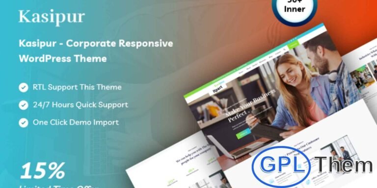 Kasipur – Corporate Responsive WordPress Theme