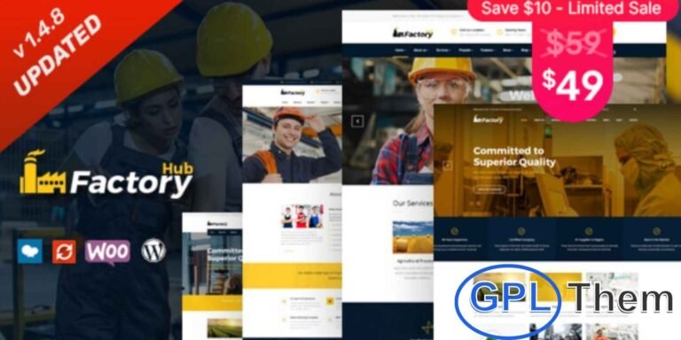 Factory HUB – Industrial Business WordPress Theme