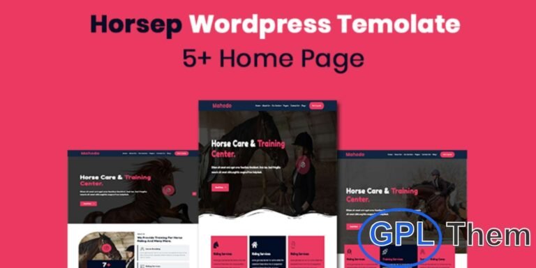 Horsep – Equestrian and Horse Riding, Racing WordPress Theme
