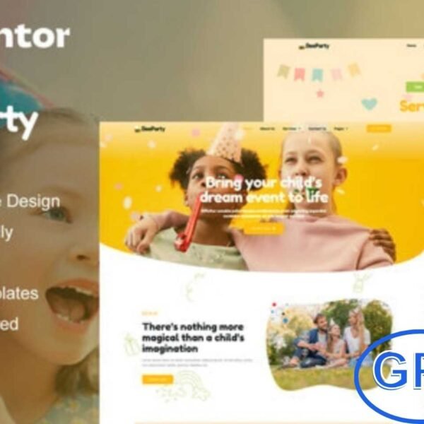 BeeParty – Kids Party Planner Elementor Template Kit BeeParty is a fun and modern Elementor Template Kit designed for kids’ party planners, event organizers, and party service websites. Packed with 12+ professionally designed pre-built templates, it makes creating a playful and engaging website simple.