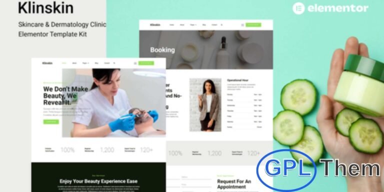 Klinskin – Skincare & Dermatology Clinic Elementor Template Kit Klinskin is a modern Elementor Template Kit designed for skincare clinics, dermatology centers, and beauty wellness businesses. Featuring fully responsive and retina-ready templates, it allows you to showcase services, treatments, and client testimonials effectively.
