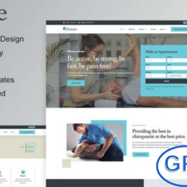Bonne – Chiropractic & Physiotherapy Elementor Template Kit Bonne is a professional Elementor Template Kit crafted for chiropractic clinics, physiotherapy centers, and wellness services. Its modern, clean, and user-friendly design helps you showcase treatments, services, and your healthcare team effectively.