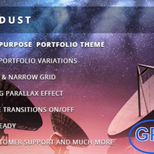 Stardust – Multi-Purpose Portfolio WordPress Theme