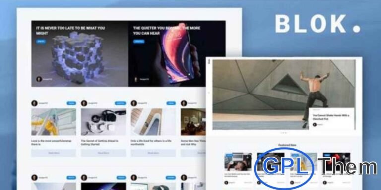 Blok – Blog & Magazine Elementor Template Kit Blok is a modern Elementor Template Kit designed for bloggers, online magazines, and content creators. Its clean, balanced, and professional layout makes it perfect for building engaging blog or magazine websites.