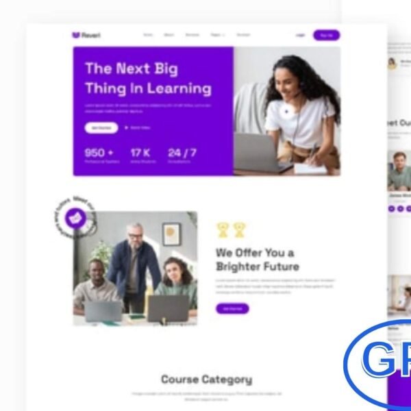 Reveri – Education & Online Courses Elementor Template Kit Reveri is a modern Elementor Template Kit built for online courses, eLearning platforms, training centers, universities, and education institutes. Perfect for course tutorials, webinars, and single instructors, it features a clean, responsive design that works seamlessly across all devices.