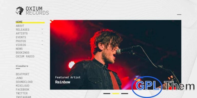 CSSIgniter – Oxium WordPress Theme Download the CSSIgniter Oxium WordPress Theme, a sleek and modern theme designed for musicians, bands, DJs, and creative professionals. With its stylish layout and music-focused features, Oxium makes it easy to showcase tracks, albums, playlists, and upcoming events.