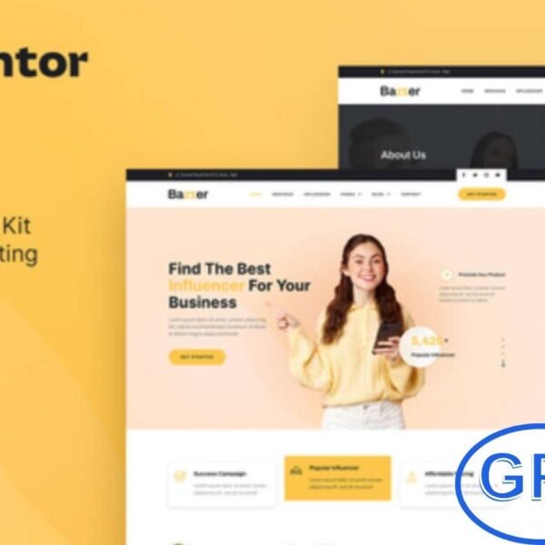 Bazzer – Influencer Marketing Agency Elementor Template Kit Bazzer is a modern Elementor Template Kit designed for influencer marketing agencies, talent agencies, affiliate marketing firms, and social media marketing businesses. With a clean and professional layout, it helps you showcase services, campaigns, and client portfolios effectively.