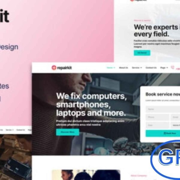 RepairKit – Mobile Phone & Computer Repair Elementor Template Kit RepairKit is a modern Elementor Template Kit designed for mobile phone repair, computer service, laptop maintenance, and gadget repair websites.