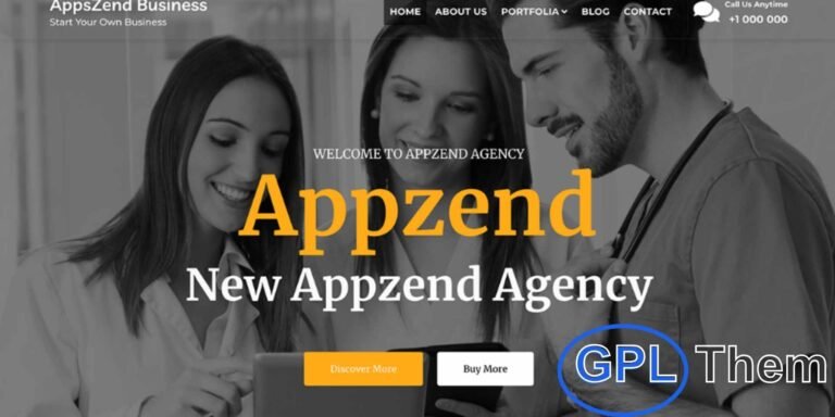 Appzend – Free Multipurpose Business WordPress Theme Appzend is a versatile and free WordPress theme designed for businesses across all industries. With its clean, modern design and fully responsive layout, Appzend ensures your website looks perfect on any device.