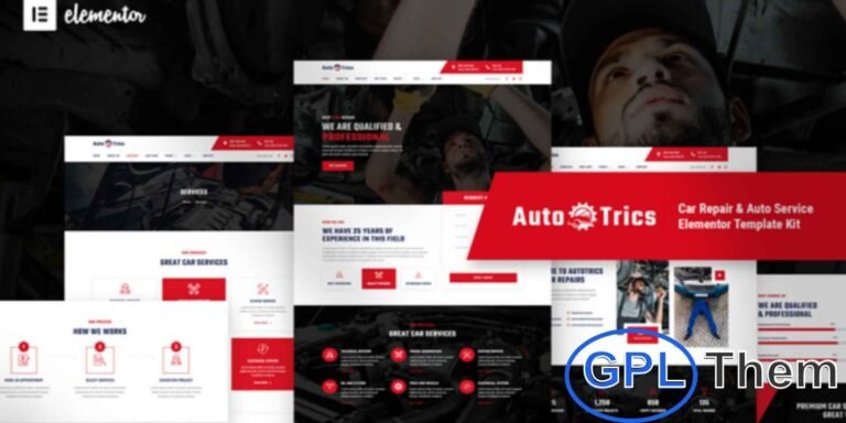 AutoTrics – Car Repair & Auto Service Elementor Template Kit AutoTrics is a modern Elementor Template Kit crafted for car repair shops, auto service centers, garages, mechanics, and vehicle maintenance businesses. With its clean and professional design, it allows you to showcase services, pricing, and expertise effectively.