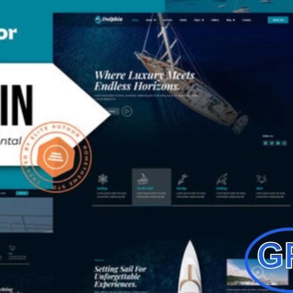Dolphin – Yacht Club & Boat Rental Elementor Pro Template Kit Dolphin is a premium Elementor Pro Template Kit designed for yacht clubs, boat rentals, and marine service websites. Perfect for showcasing yacht rentals, boat charters, sailing sports, water taxis, and marine transport businesses, this kit offers everything you need to create a stunning online presence.