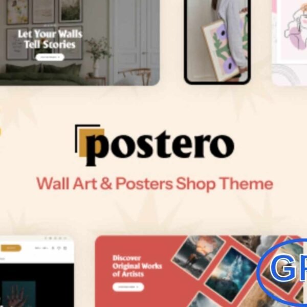 Postero – Wall Art & Poster WooCommerce Theme Postero – Wall Art & Poster WooCommerce Theme is a stylish and powerful solution for artists and creatives who want to showcase and sell their artwork online.