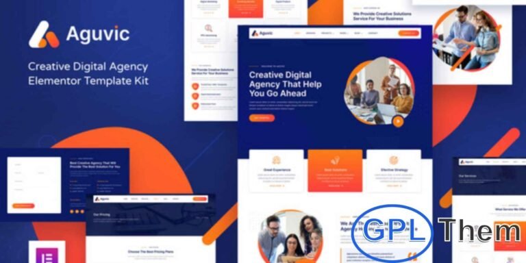 Aguvic – Creative Digital Agency Elementor Template Kit Aguvic is a modern Elementor Template Kit designed for creative digital agencies, marketing firms, web development companies, and SEO service providers. With its clean and professional design, it helps you showcase services, portfolios, and client projects with ease.