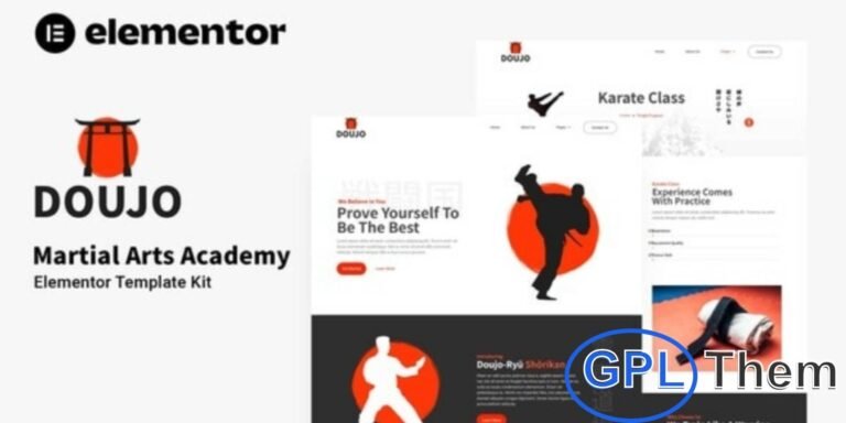 Doujo – Martial Arts Academy Elementor Template Kit Doujo is a complete Elementor Template Kit designed for martial arts schools, dojos, training academies, and self-defense classes. With its professional and modern design, this kit helps you build a powerful online presence that highlights your training programs, instructors, and class schedules.