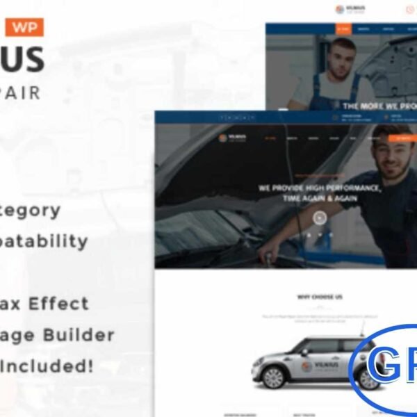 Vilnius – Auto Mechanic Repair WordPress Theme