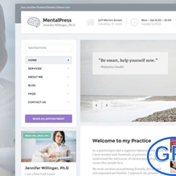 MentalPress – WordPress Theme for Psychology, Counseling & Therapy MentalPress is a professional and user-friendly WordPress theme designed for psychologists, counselors, therapists, and mental health professionals.