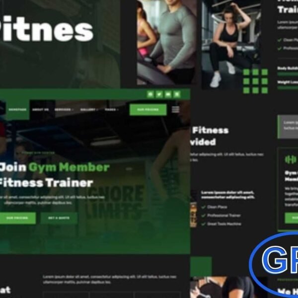 Pitnes – Gym Center & Fitness Training Elementor Template Kit Pitnes is a modern Elementor Template Kit designed for gyms, fitness centers, personal trainers, and wellness websites. Featuring clean, professional layouts, it works seamlessly with Elementor Free and most WordPress themes, including the Hello Elementor theme.
