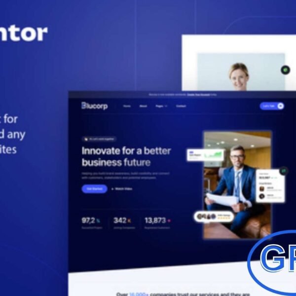 Blucorp – Corporate Business Elementor Template Kit Blucorp is a modern and professional Elementor Template Kit designed for corporate websites, consulting firms, startups, finance, and business services.