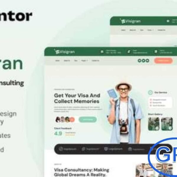 Visigran – Immigration & Visa Consulting Elementor Template Kit Visigran is a professionally designed Elementor Template Kit built for immigration consultants, visa agencies, and travel-related businesses. With a clean, modern, and fully responsive design, it allows you to create a professional WordPress website quickly and easily.