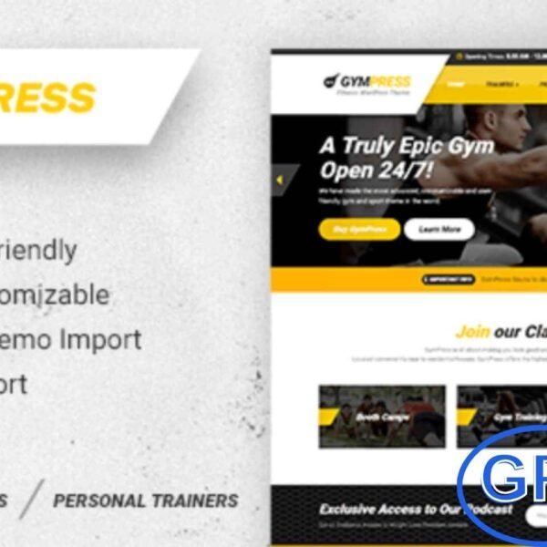 GymPress – WordPress Theme