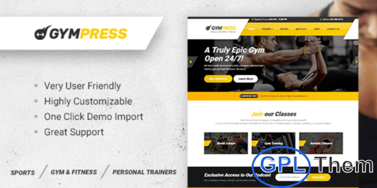 GymPress – WordPress Theme GymPress – WordPress Theme