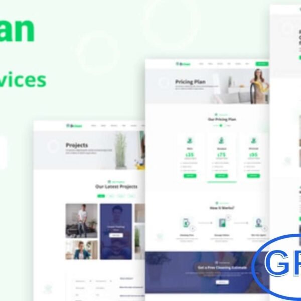 Dclean – Cleaning Services Elementor Template Kit Dclean is a modern Elementor Template Kit designed for cleaning services providers, making it easy to build a professional WordPress website. Perfect for businesses offering home cleaning, office cleaning, janitorial services, or commercial cleaning, Dclean features pre-designed templates for homepage, services, pricing, and contact pages.