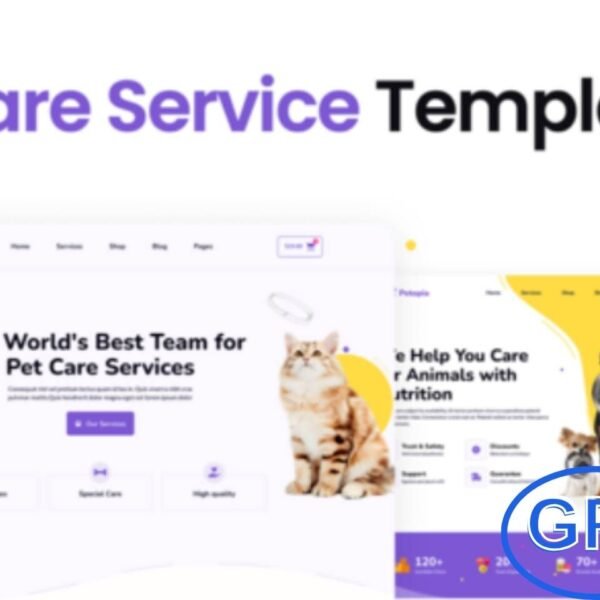 Petopia – Pet Care Service Elementor Template Kit Petopia is a vibrant and modern Elementor Pro Template Kit designed for pet care businesses, including dog daycares, pet sitting, pet hotels, boarding services, and pet shops with WooCommerce integration.