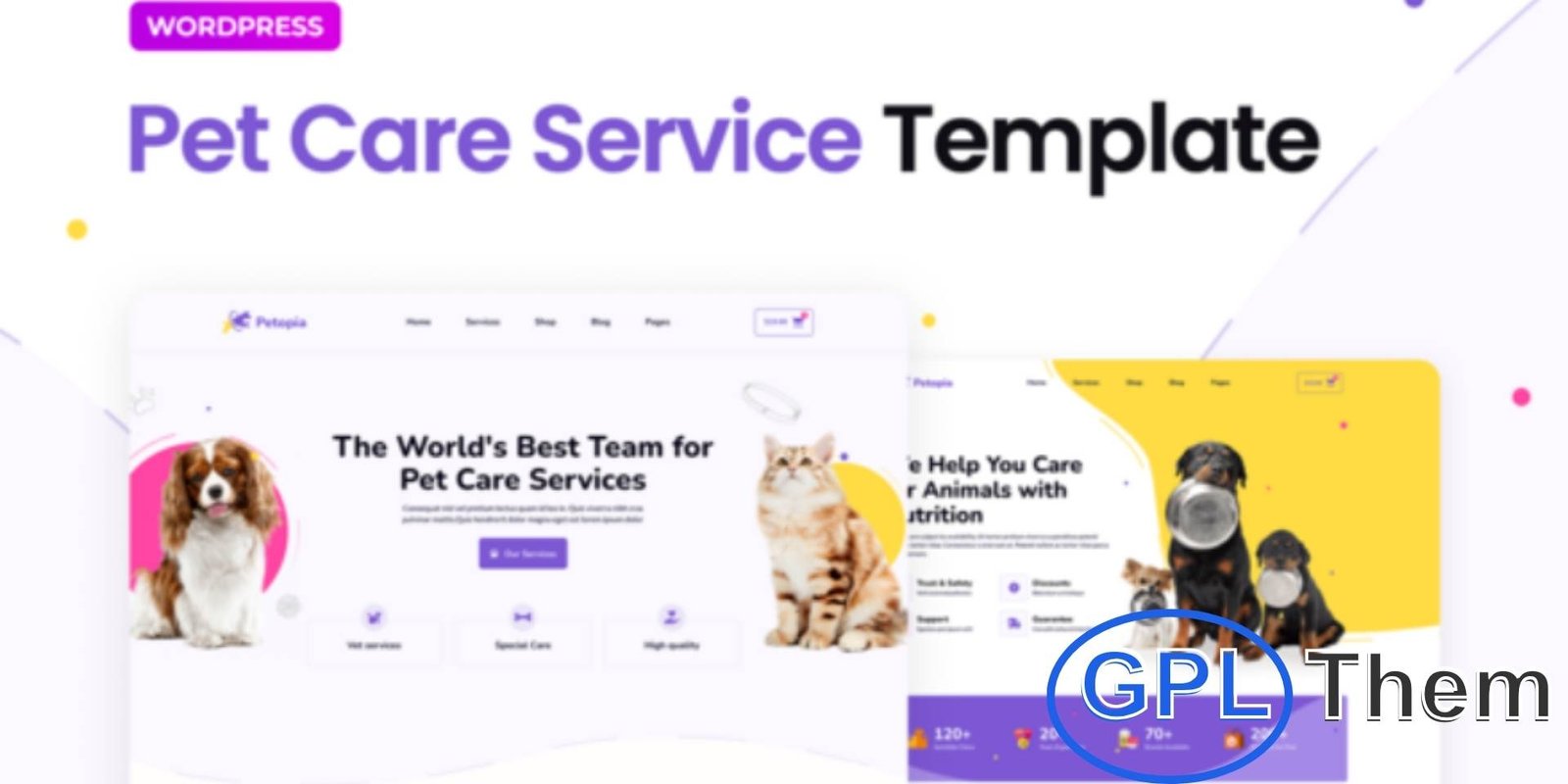 Petopia – Pet Care Service Elementor Template Kit Petopia – Pet Care Service Elementor Template Kit Petopia is a vibrant and modern Elementor Pro Template Kit designed for pet care businesses, including dog daycares, pet sitting, pet hotels, boarding services, and pet shops with WooCommerce integration.