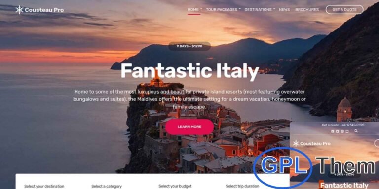 CSSIgniter – Cousteau Pro Ignition WordPress Theme