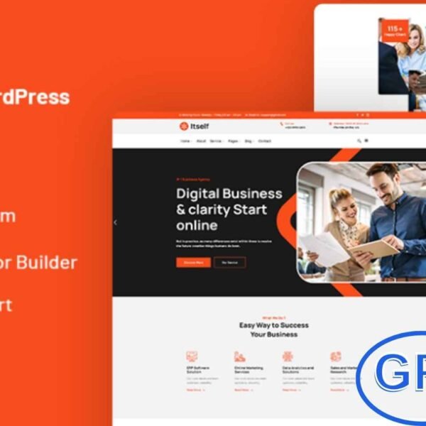 Itself – Digital Business WordPress Theme Itself is a powerful and modern Digital Business WordPress theme designed to meet the needs of corporate websites, startups, agencies, and IT service providers. With its clean design and user-friendly customization options, Itself allows anyone to build a professional website without prior experience.