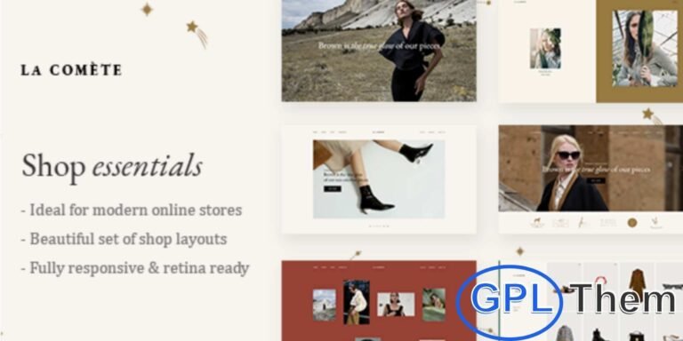 La Comète – Fashion and Clothing Store Theme