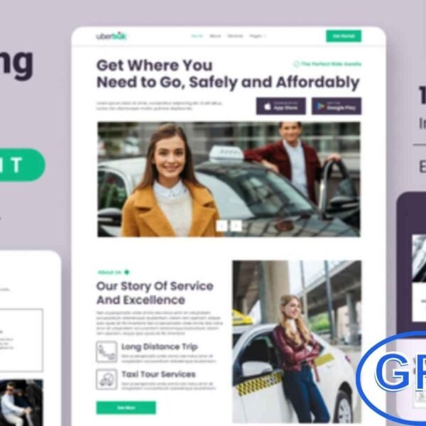 Uberbuk – Taxi Company & Online Cab Service Elementor Template Kit Uberbuk is a modern Elementor Template Kit designed for taxi companies, ride-hailing services, and online cab booking businesses. With its clean and professional design, it allows you to create a user-friendly website to showcase services, vehicle options, and booking features.