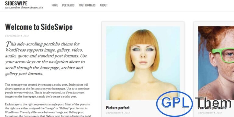 Graph Paper Press Sideswipe WordPress Theme