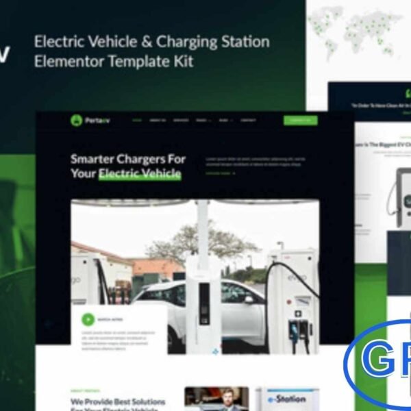 Pertaev – Electric Vehicle & Charging Station Elementor Template Kit Pertaev is a modern Elementor Template Kit designed for electric vehicle businesses, EV charging stations, and electric bike services.