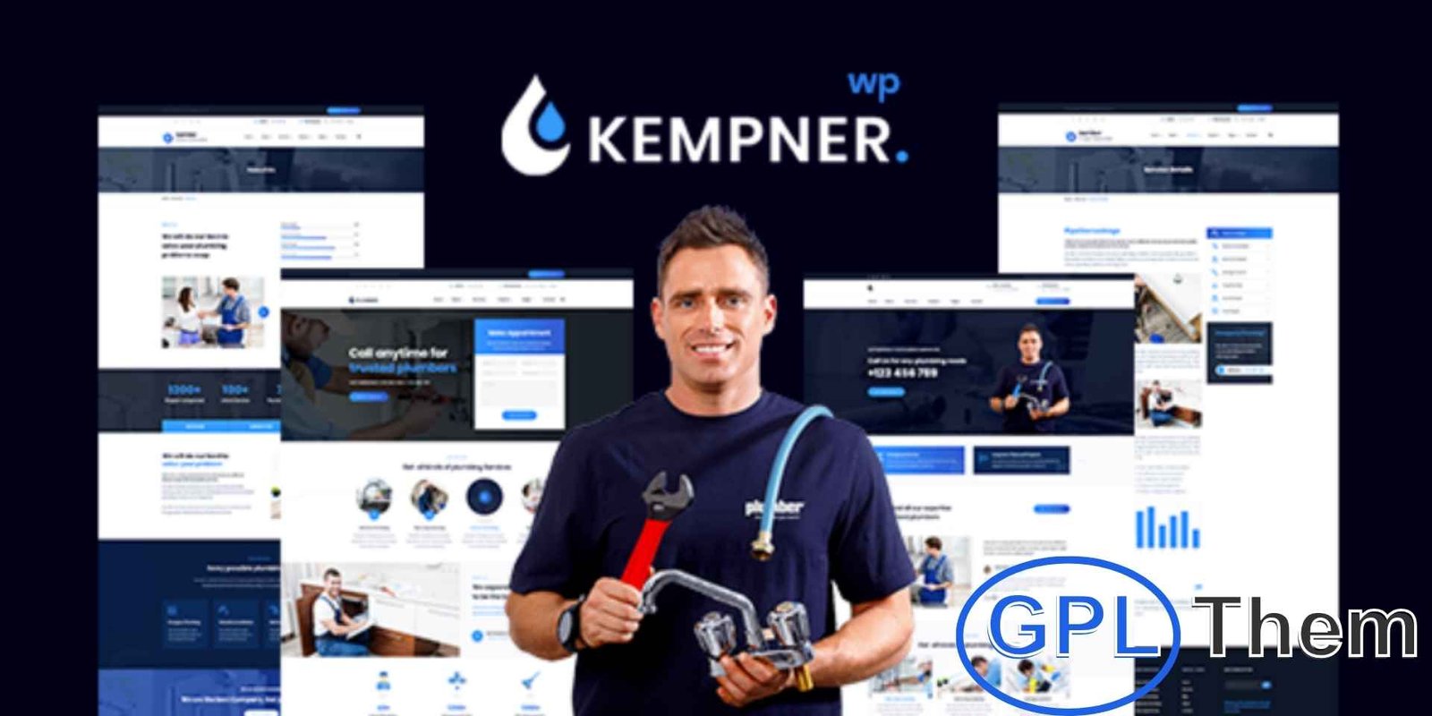 Kempner – Plumber WordPress Theme Kempner – Plumber WordPress Theme