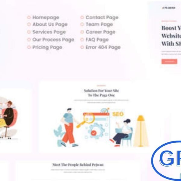 Pejwan – SEO & Digital Marketing Agency Elementor Template Kit Pejwan is a modern Elementor Template Kit designed for SEO agencies, digital marketing firms, and online marketing service providers. Featuring 10 fully customizable pages, it helps you create a professional, visually appealing, and responsive website.