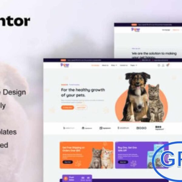 PawParadise – WooCommerce Pet Shop Elementor Template Kit PawParadise is a modern Elementor Template Kit designed for pet shops, pet care services, and related businesses. Featuring a clean, cute, and professional design, it allows you to build a beautiful WooCommerce pet shop website.