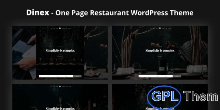 Dinex – One Page Restaurant WordPress Theme Dinex – One Page Restaurant WordPress Theme is a fully responsive and modern solution designed for all types of restaurants, cafés, and eateries. Featuring stunning fullscreen background videos and high-quality imagery, this theme creates an immersive dining experience online.