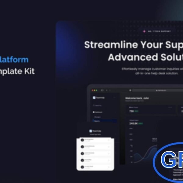 Teamhelp – Help Desk SaaS Elementor Pro Template Kit Teamhelp is a modern and professional Elementor Pro Template Kit designed for help desk centers, IT support services, and SaaS businesses.