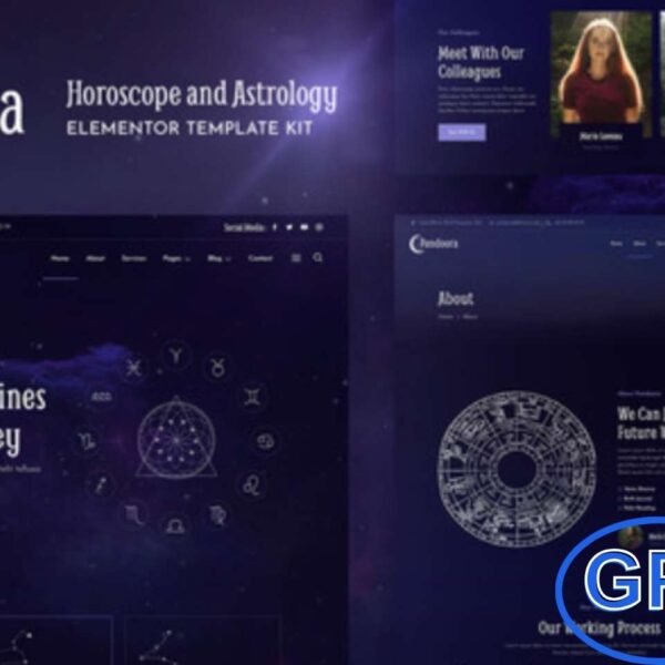 Pandoora – Horoscope & Astrology Elementor Template Kit Pandoora is a modern Elementor Template Kit designed for horoscope, astrology, numerology, tarot, fortune-telling, energy healing, and holistic services websites. Featuring a clean, professional, and fully responsive design, Pandoora allows you to showcase your mystical services effectively.