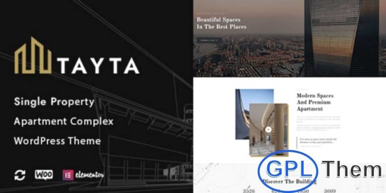 Tayta – Single Property & Apartment Complex Theme