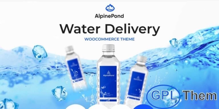 AlpinePond – Bottled Water WordPress Theme AlpinePond is a professional WordPress theme designed for bottled water businesses, healthy lifestyle brands, and water delivery services. With its clean design and responsive layout, this theme makes it easy to build a modern online store or corporate website.