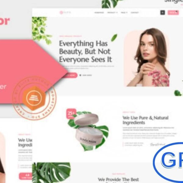 Tasya – Skin Care WooCommerce Elementor Template Kit Tasya is a modern WooCommerce Elementor Template Kit designed for skincare brands, cosmetic shops, and beauty product businesses. With 11+ pre-built templates, it features a clean, fully responsive design that looks great on all devices.